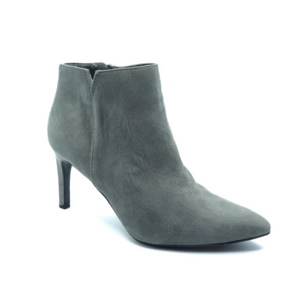 NEW Sam & Libby Suede Ankle Boots- Gray (Size 7) - Picture 1 of 6